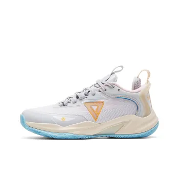PEAK Lightning V2 Cushioning Rebound Impact Resistant Low Top Basketball Shoes Women's Light Gray
