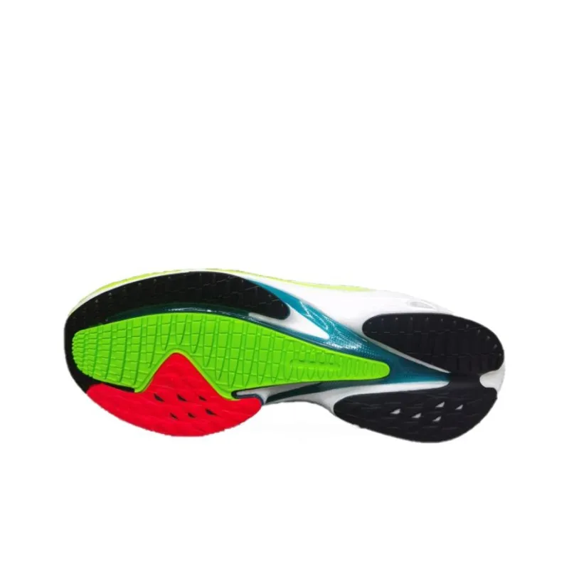 Anta MACH 3.0 Anti Slip Wear Resistant Low Top Running Shoes Men's Green Black-4