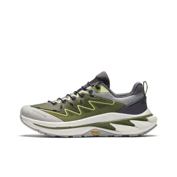 Anta Wild PRO Cushioning Anti Slip Wear Resistant Breathability Low Top Running Shoes Men's Green Purple