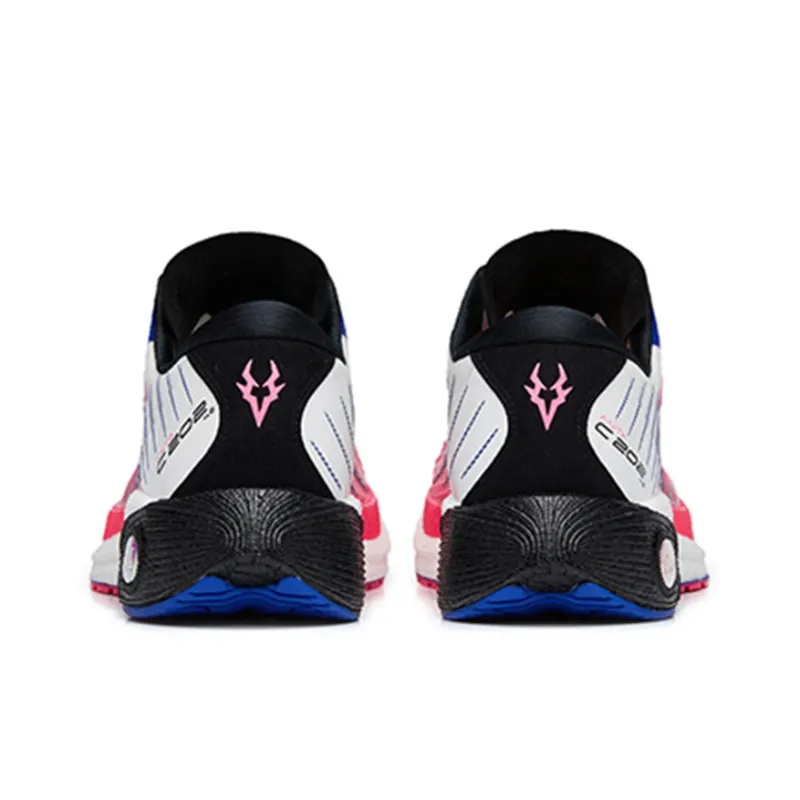 Anta C202 4.0 Cushioning Anti-Slip And Wear-Resistant Low-Top Running Shoes Women's White Black Red-4