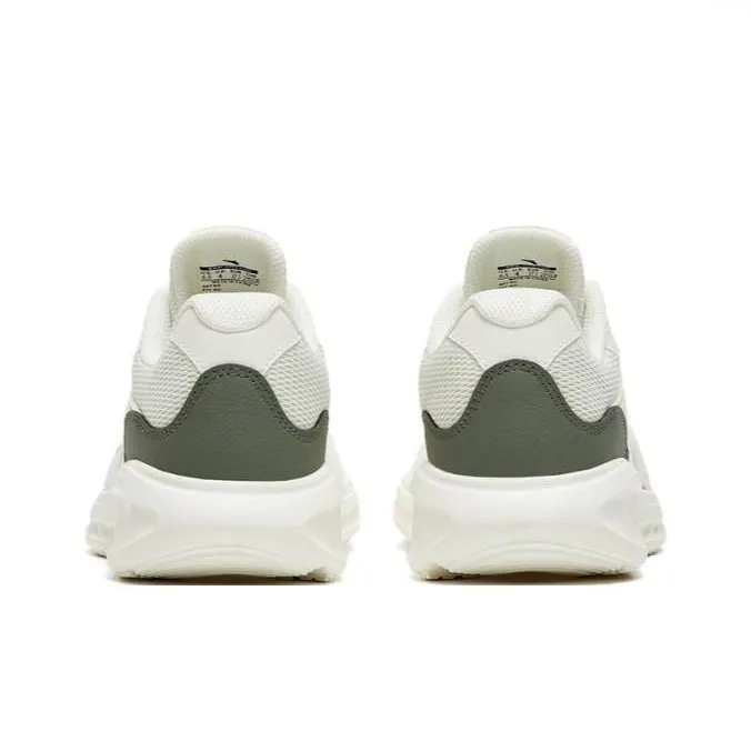 Anta Nebula Cushioning, Slip Resistant, And Abrasion Resistant Low Top Running Shoes Women's White Yellow Cyan-4