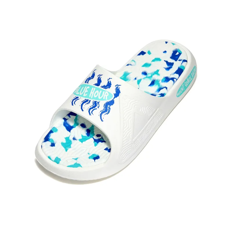 PEAK State Pole Guochuang Slippers Slide Slippers Unisex Mount Everest Blue Tone Moment-6