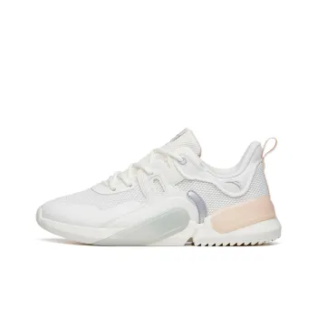 ANTA Rubik's Cube Casual Shoes Women's Low Top Ivory White/Shade 1 Gray/Dust Brown