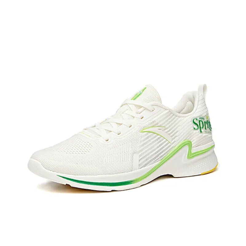 Coca Cola x Anta Hydrogen Run II Anti Slip Wear Resistant Low Top Running Shoes Women's White Green-1