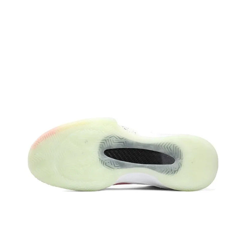 PEAK Surfing The Big Triangle 1.0 Basketball Shoes Men Mid Top Pink Peach Red-4