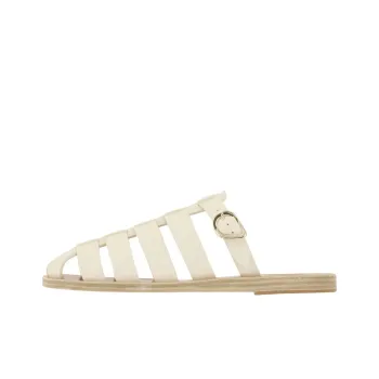 ANCIENT GREEK SANDALS Wrap-toe Slippers Women's White