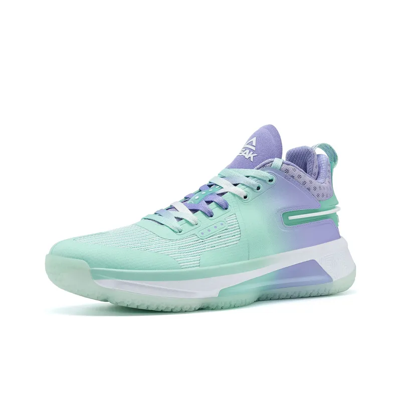 PEAK Flash 4 Taichi Cushioning Anti Slip And Wear Resistant Low Top Performance Basketball Shoes Men's White Green-2