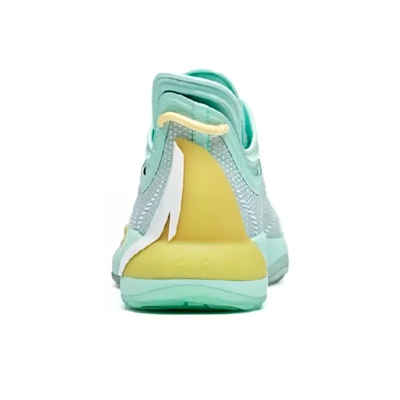 Anta GH1 Low Hayward Durable Breathable Low Top Basketball Shoes Men's White Green Yellow-3