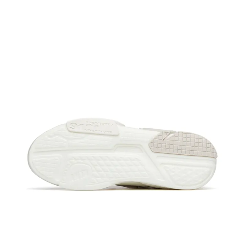 Anta AT91 Low-Top Skateboard Shoes Women's Gray White-4