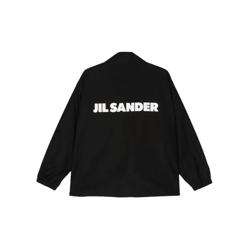 JIL SANDER Logo print Cotton Shirt Jacket-1