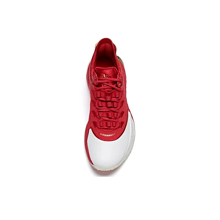 Anta GH1 Low Top Basketball Shoes Men's White Red-2