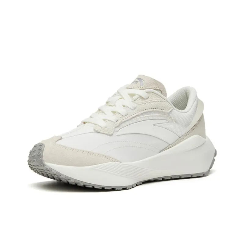 Anta Rock Candy Anti Slip And Wear Resistant Lightweight Low Top Sports Casual Shoes Women's White Gray-1