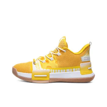PEAK Flash Cushioning Anti Slip And Wear Resistant Low Top Basketball Shoes Yellow