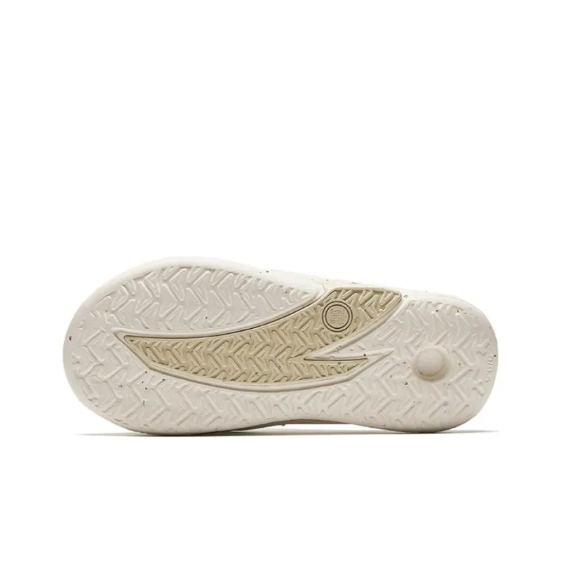 Anta Nitrogen Bubbles Slide Slippers Men's White Yellow-4