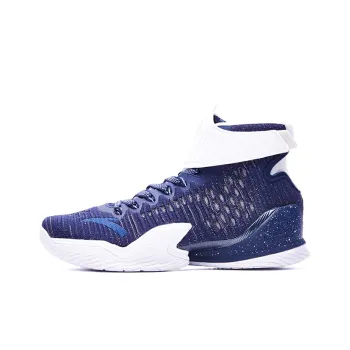 Anta KT3 KT Veteran's Day Breathable Cushioning Wear Resistant High Top Basketball Shoes Men's Blue White