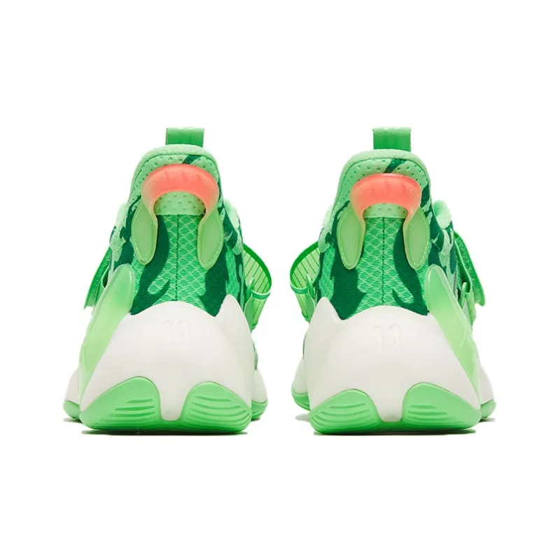 Anta Water Flower 3 Low Top Performance Basketball Shoes Men's Green-4