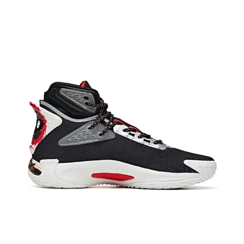 ANTA Kt5 Basketball Shoes Men High Top Black/White/Red-1