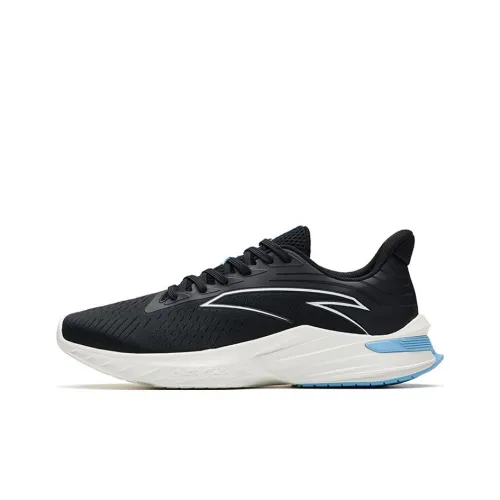 ANTA DuCi1 Running Shoes Men Low-Top Black/White/Waterfall Blue