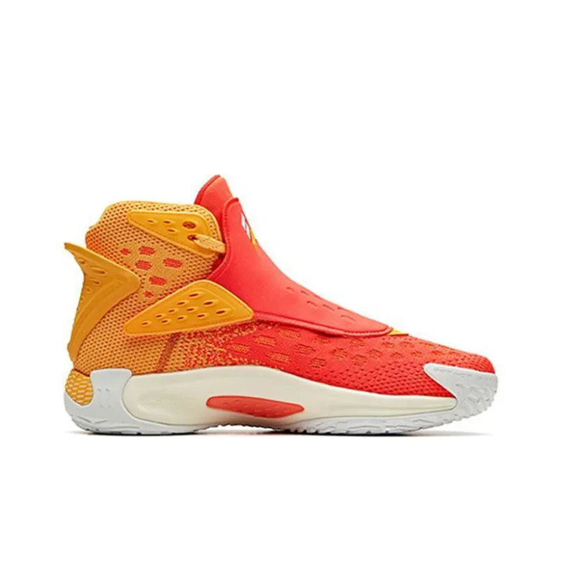 Anta KT5 Winter Klay Thompson 'On Fire' Anti Slip Wear Resistant High Top Basketball Shoes Men's Red-1