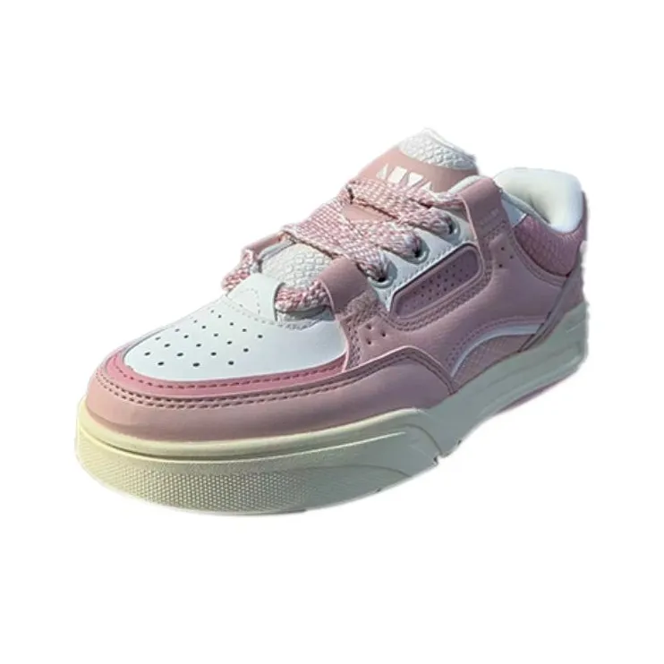 Anta AOJIE Anti Slip Wear Resistant Low Top Skateboard Shoes Women's Pink-2