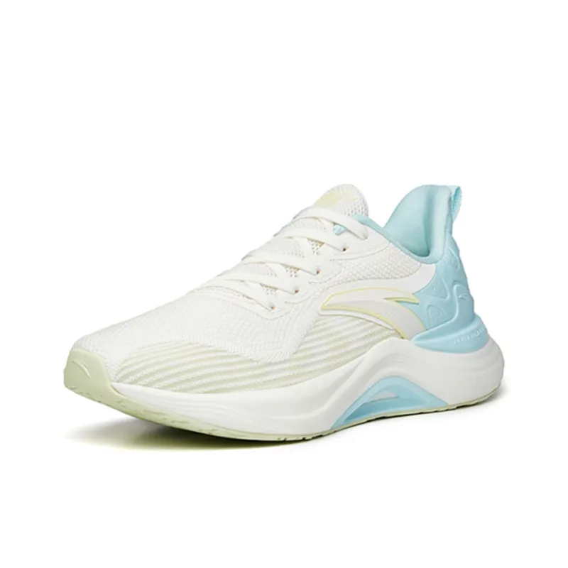 Anta 2.5 Cushioning, Abrasion Resistant, Breathable, Lightweight Low Top Running Shoes Women's White Green Blue-2