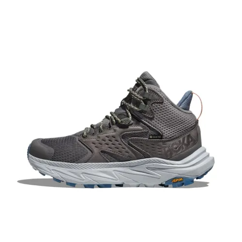 HOKA ONE ONE Slip Resistant Mid Top Trekking Shoes Women's Gray
