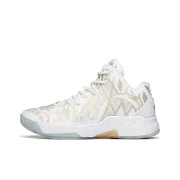 Anta KT1 Pro Durable Breathable High Top Nitrogen Technology Basketball Shoes White Gold