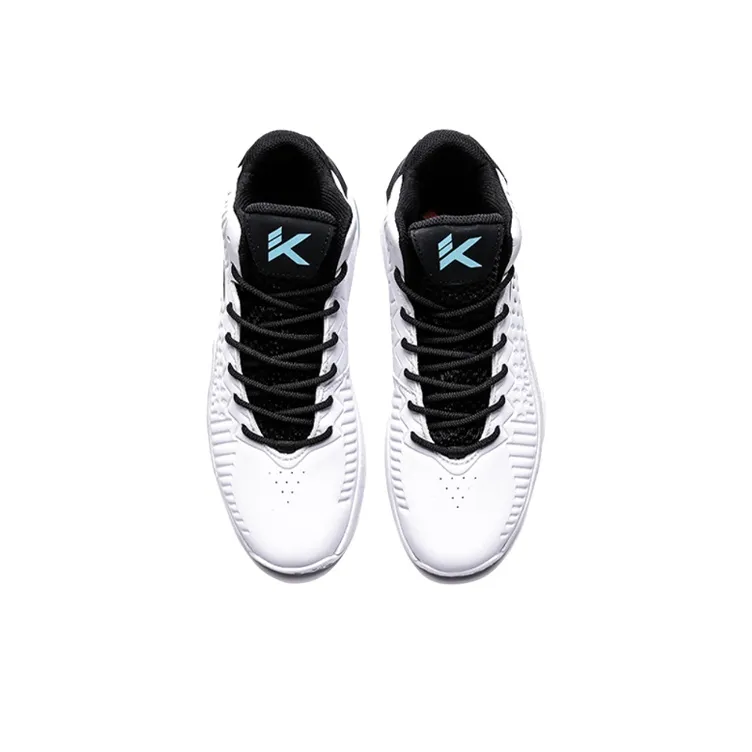 Anta KT3 Thompson Cushioning Anti Slip And Wear Resistant High Top Basketball Shoes Men's White Black-2