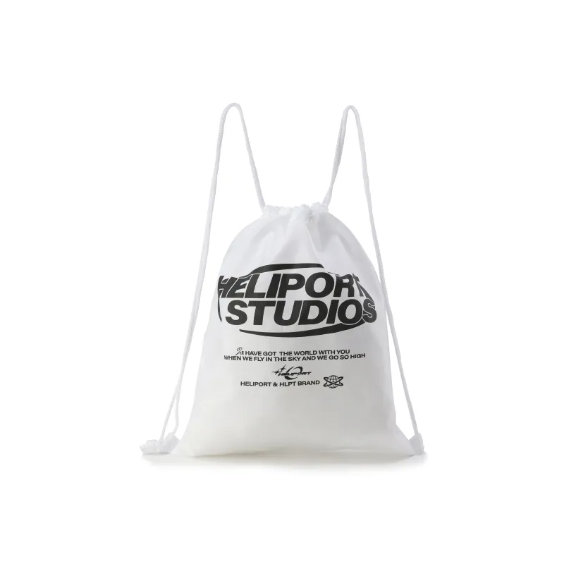 HELIPORT 420D Polyester Backpack Regular Unisex White/Black-0