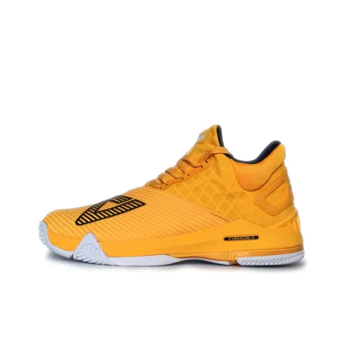 PEAK State Extremely Large Triangle 1.0 Basketball Shoes Men Mid-Top Monk Cap Yellow