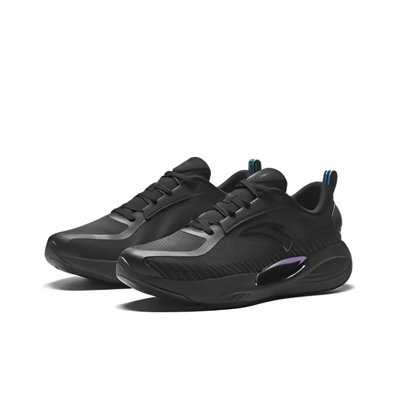 Anta Shu Bomb Cushioning Anti Slip And Wear Resistant Low Top Running Shoes Men's Black-1
