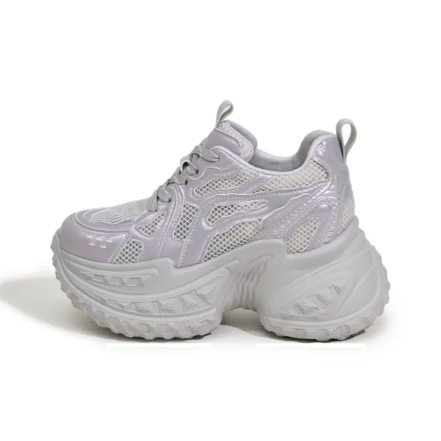 Milan Love Song Anti-Slip And Wear-Resistant Breathable Low-Top Chunky Sneakers Women's-9