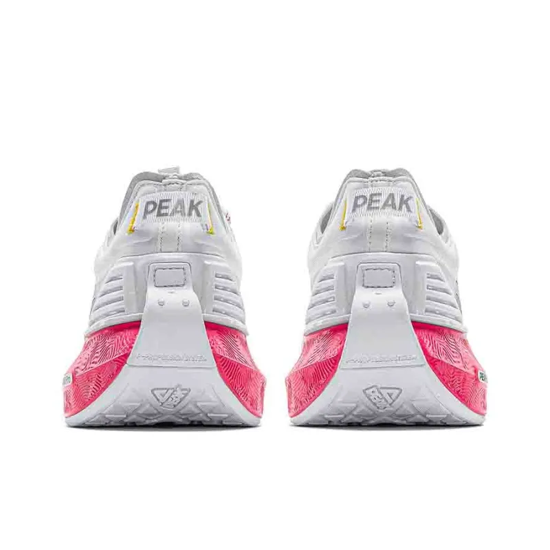 PEAK Anti Slip Wear Resistant Cushioning Breathable Low Top Casual Shoes Women's White Red-4