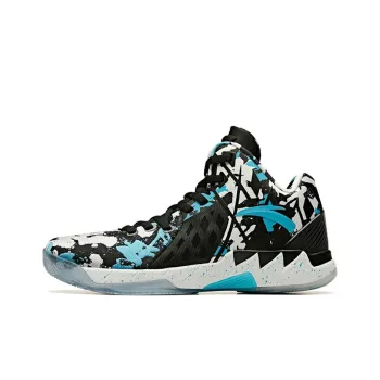 Anta Thompson Series Cushioning, Abrasion Resistant Coverage, Rebound Low Top Basketball Shoes Men's Black