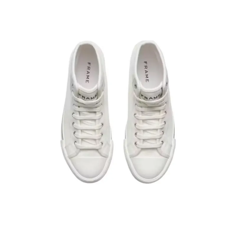 FRAME Frame X Ritz High-Top Skateboard Shoes Unisex White-4