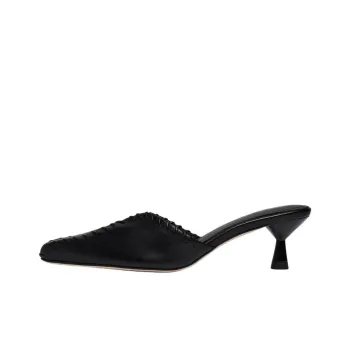 Elleme Closed Toe Slippers 5cm Women's Black