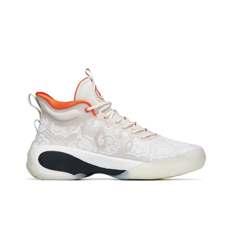 Anta KT7 KT 7 'CNY' Cushioning Anti-Slip And Wear-Resistant High-Top Basketball Shoes Ecru-1