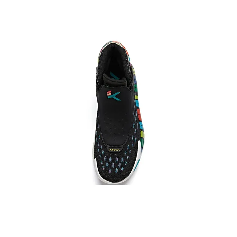 Anta KT5 KT Rainbow Black History Month High Top Basketball Shoes Men's Black-2
