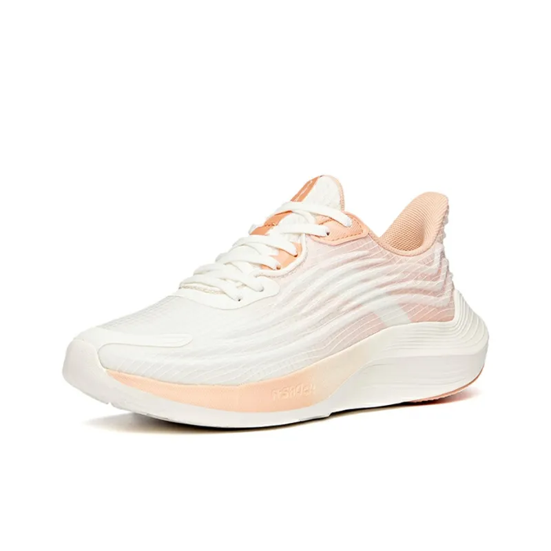 Anta DuCi1 Running Collection Shock Absorbers With Slip Resistant Features Low Top Running Shoes Women's Pink White-1