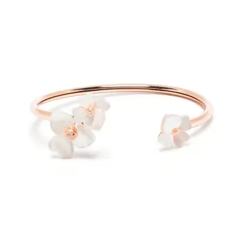 Kate Spade Metallic Pearls Bangles Women's Rose Gold