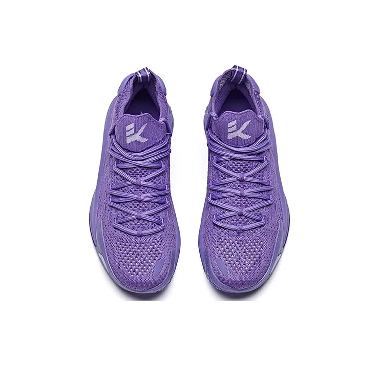 Anta KT5 KT Low For Girls Cushioning Anti Slip And Wear Resistant Mid Top Basketball Shoes Women's Purple-2