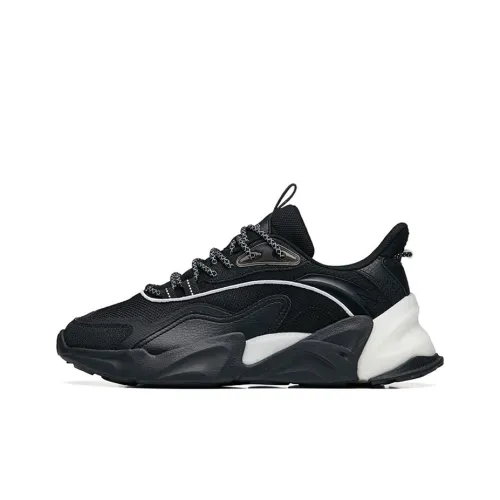 Anta printable Low Top Sports Casual Shoes Men's Black