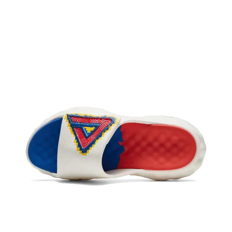 PEAK State Pole Cloud Quiet Slide Slippers Women's Ecru Orange Red-3