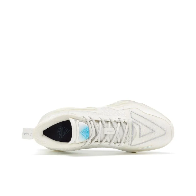 PEAK Surfing The Big Triangle 2.0 Wear Resistant Low Top Basketball Shoes Men's Beige-3