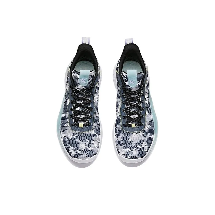 Anta Light Cavalry 6 Cushioning Anti-Slip And Wear-Resistant Low-Top Basketball Shoes White Gray-3