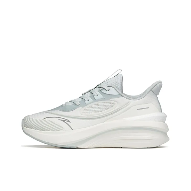 Anta Martian Foam Cushioned Slip-Resistant Low-Top Running Shoes Women's Green White-0