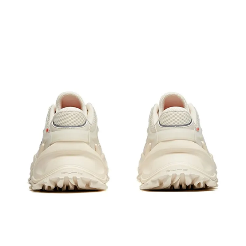 Anta Hot Cushioning Anti Slip And Wear Resistant Low Top Chunky Sneakers Men's Light Beige White-4