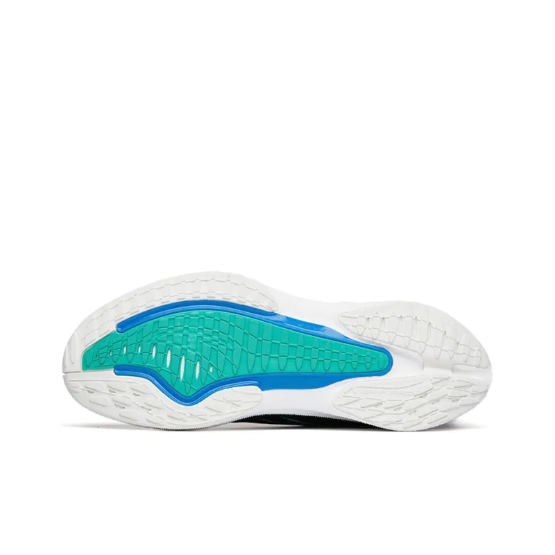 Anta MACH 2.0 Cushioned Abrasion-Resistant Slip-Resistant Low-Top Running Shoes Men's Black Blue-4