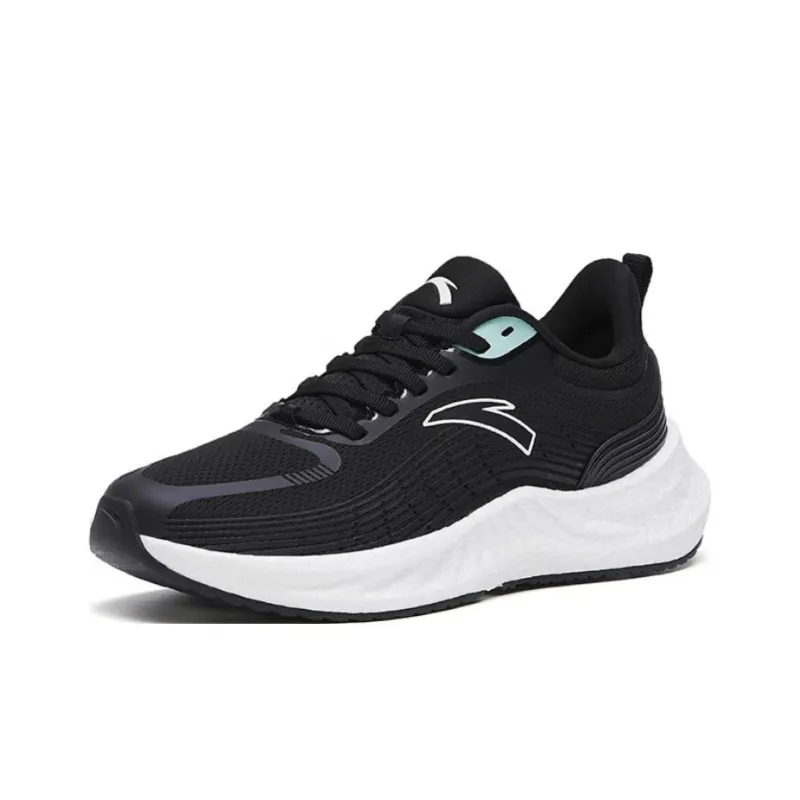 Anta Martian Foam Durable Breathable Low Top Running Shoes Women's Black-1