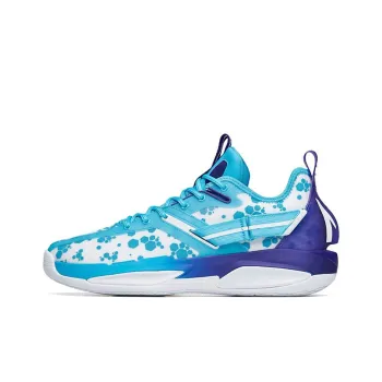 Anta GH3 Gordon Hayward Cushioning Anti Slip And Wear Resistant High Top Basketball Shoes White Blue Purple